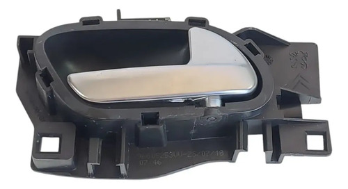 Maçaneta Interna Diant Dir Peugeot 208 2020 2023 E1206288 Preto Dianteira