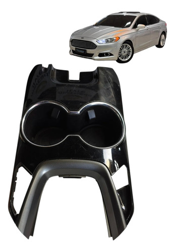 Acabamento Console P/copos Central Ford Fusion Tit 13/16 Preto - Imagem 1