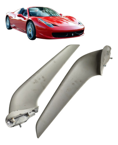 Par Bigode Spoiler Aero Parachoque Ferrari 458 Spider Orig Cinza - Imagem 1
