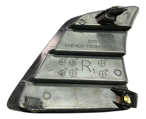 Moldura Parachoque Dianteiro Direito Hilux 2011 2015 Oem - Imagem 5
