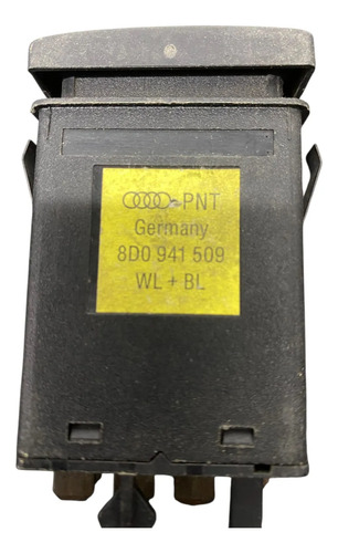 Botão Pisca Alerta Audi A4 1995 2001 Original Preto - Imagem 6