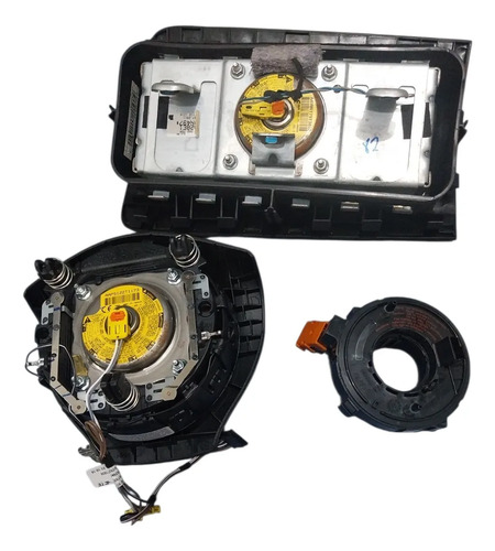 Kit Airbag Volkswagen Spacecross 2010/14 Cintos Sem Airbag Bolsa Volante Preto/ Bolsa Airbag Cinza Escuro - Imagem 5