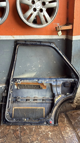 Porta Traseira Esquerda Fiat Tempra 1991 Até 1998 Original Traseira Direita Azul - Imagem 3