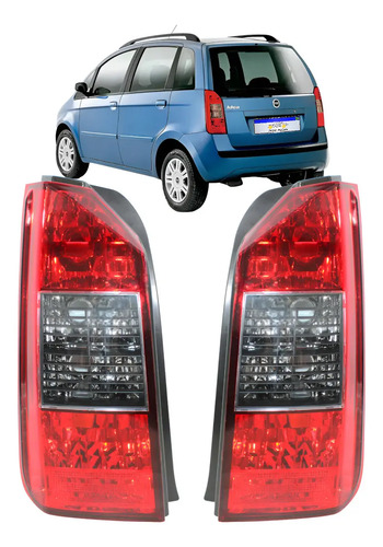 Lanterna Fiat Idea 2006 2007 2008 2009 2010 Traseira Par Vermelho