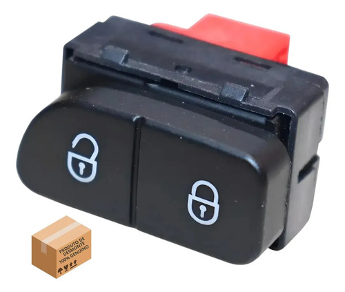 Interruptor Central Da Trava De Portas Original Vw 5u0962125 - Imagem 2