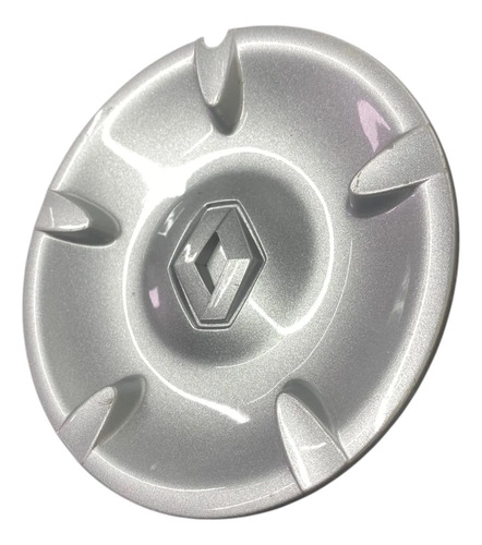 Calota Central Saros Renault Megane 1996 2003 Original Prateado - Imagem 2