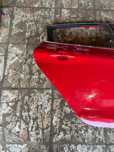 Porta Traseira Direita Peugeot 208 2014 Até 2018 Traseira Direita Vermelho - Imagem 2