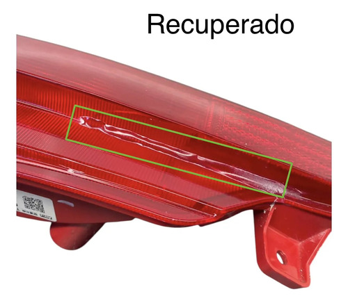 Refletor Parachoque Chery Tiggo 7 2022 2025 605000283aa Ld Vermelho - Imagem 3