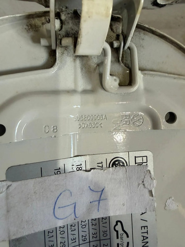 Portinhola Tanque Combustível Voyage G6 2014 Até 2016 Branco 2018 - Imagem 4