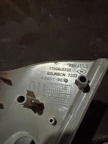 Moldura Retrovisor Lado Esquerdo Renault Clio 2004 Até 2016 Cinza - Imagem 5