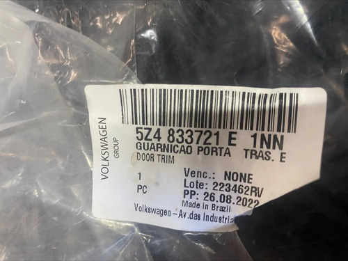 Borracha Porta Traseira Volkswagen Fox  Spacefox 5z4833721e1 - Imagem 5