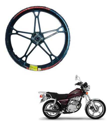 Roda Dianteira Suzuki Intruder 125 2010 Usado - Imagem 1