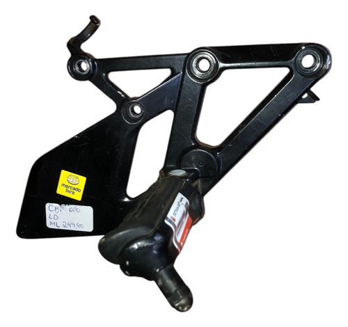Suporte + Pedaleira Ld Diant Cbr 600f 94/97 Original Preto - Imagem 3