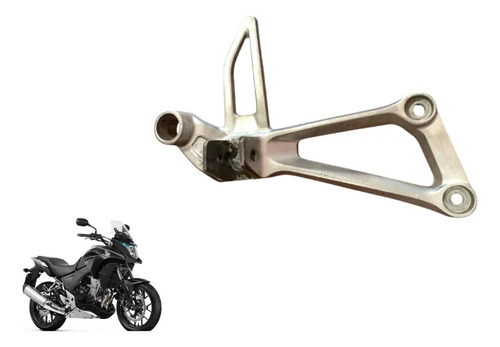 Suporte Pedaleira L/d Cb 500x Original Usado Prateado Prateado