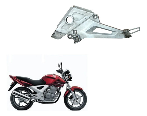 Suporte Bacalhau Esquerdo Cbx 250 Twister 2003 A 2008 Prata (metálico)