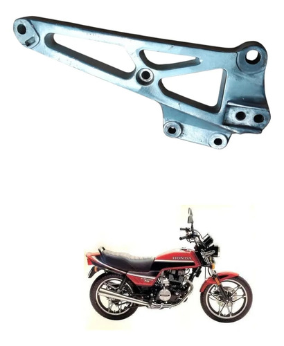 Suporte De Pedaleira Cb450 Lado Direito Original Usado Prata Prata