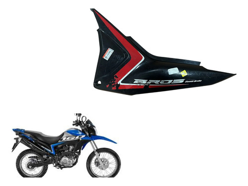 Carenagem L/e Bros 160 20/21 Honda Original Avaria Preto