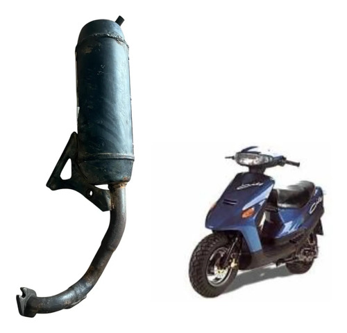 Escapamento Da Scoolter Agrale Tchau 50 Cc Original Usado