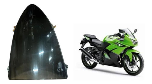 Bolha Fume Ninja 250 2010 Original Usado Avaria Preto