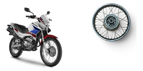 Roda Traseira Nx Falcon 400 Original Usado Prata