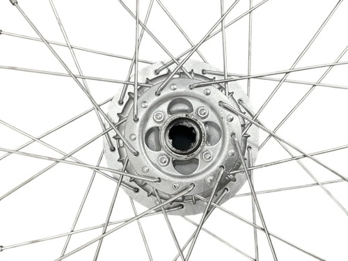 Roda Dianteira Bros 125 Original Usado Avaria Prateado Prateado - Imagem 5