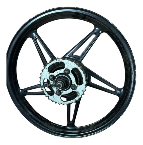 Roda Traseira Shineray E 50cc Original Usado Preto - Imagem 3