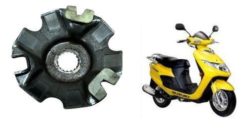 Placa Polia Dianteira Burgman 125 05/10 Original Usado