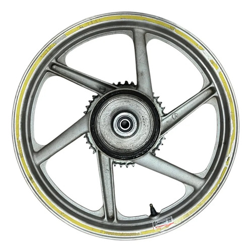 Roda Traseira Strada Cbx 200 Original Usado Prateado - Imagem 3