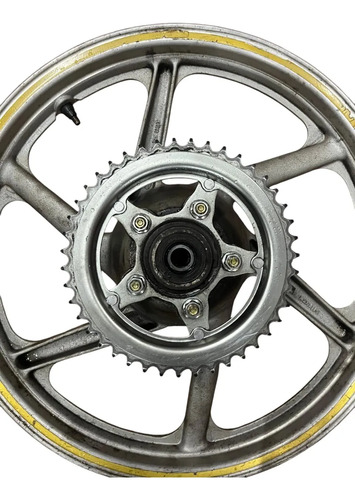 Roda Traseira Strada Cbx 200 Original Usado Prateado - Imagem 4