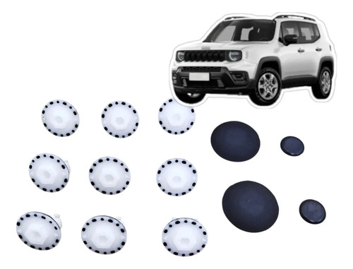 Kit Travas Suporte Máquina Vidro Jeep Renegade 2019 2020