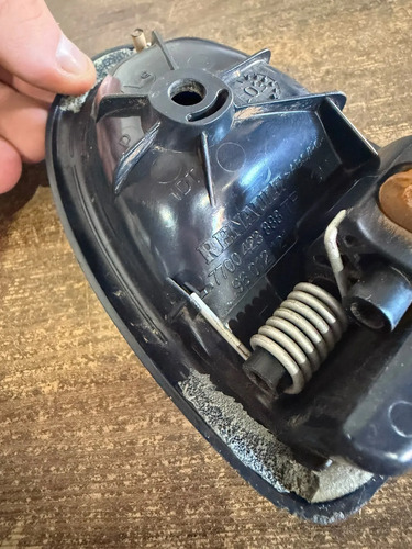 Maçaneta Interna Direita Renault Clio 2012/2014 7700423888 Preto Dianteira/traseira - Imagem 5