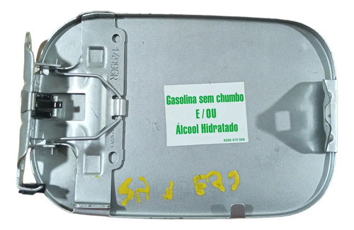 Portinhola Tampa Tanque Combustível Renault Sandero 07/14   Prata 2012 - Imagem 3