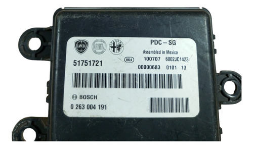 Modulo Sensor Estacionamento Fiat Linea 51751721  Preto - Imagem 2
