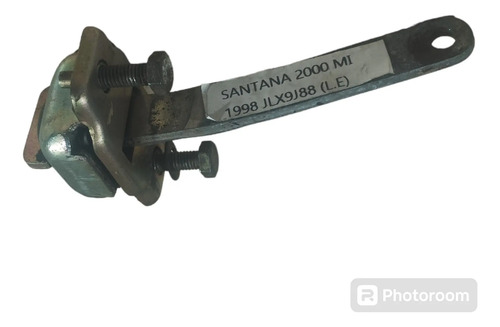 Limitador Porta Traseira Esquerda Volkswagen Santana 2000 Traseira Esquerdo Prateado - Imagem 2