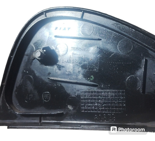 Acabamento Externo Porta Traseira Esquerda Fiat Palio 2005 Traseira Direita Preto - Imagem 6