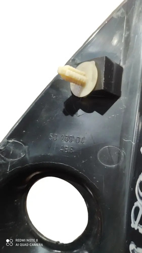 Moldura Interna Retrovisor Lado Esquerdo Fiat Tempra 95/99 Preto - Imagem 4