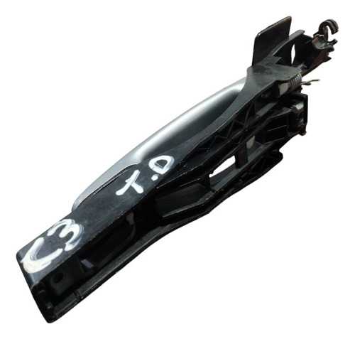 Maçaneta Externa Dianteira Direita Citroen C3 2003/2012 Dianteira Preto/cinza - Imagem 2