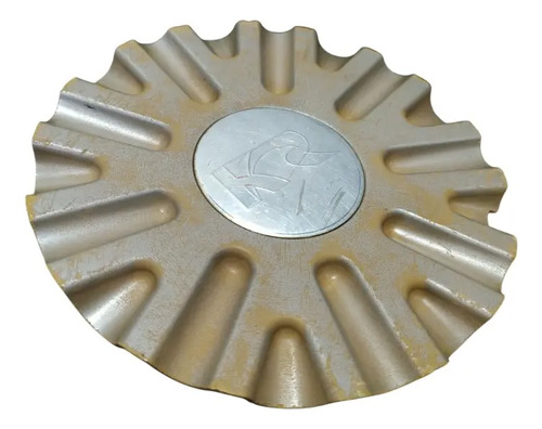 Calota Centro Miolo Roda Kromma Emblema Kr Cinza - Imagem 5