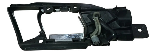 Maçaneta Interna Traseira Esquerda Vw Polo 2007 600839173 Preto Dianteira
