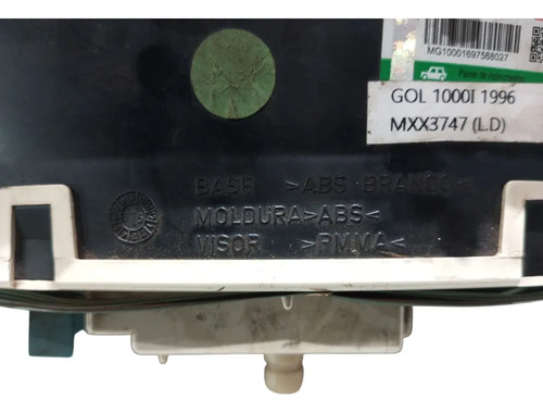 Painel Instrumento G2 Bola Vw Gol 1994/1998 C/detalhe Preto - Imagem 9