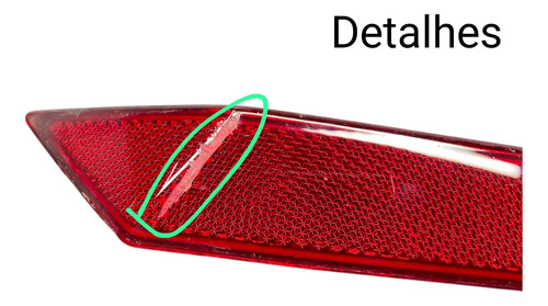 Refletor Olho De Gato Traseiro Hyundai Hb20 Hatch 2016 2020 Vermelho - Imagem 2