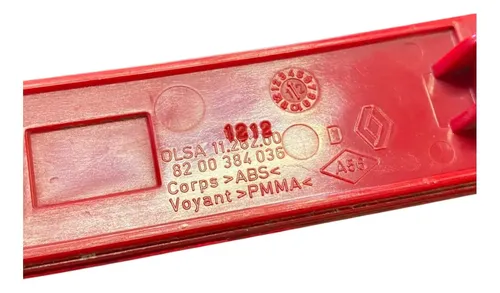 Refletor Parachoque Traseiro Renault Duster 8200384036 Vermelho - Imagem 6