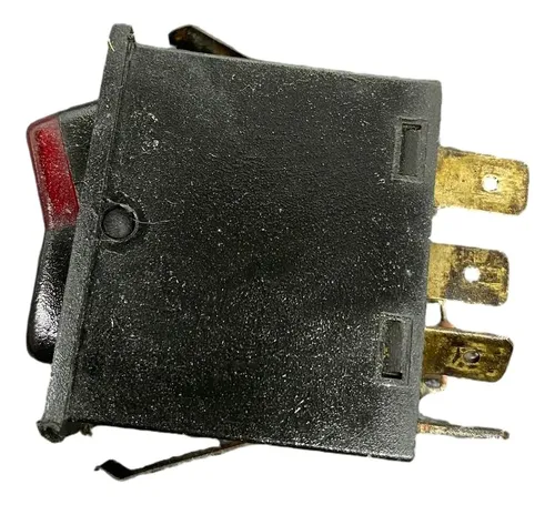 Botão Pisca Alerta Vw Gol Parati 1984 1995 Zbc953235 Oem Preto Com Vermelho - Imagem 4