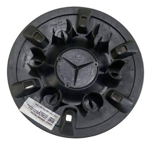 Calota Roda Aro 16 C/ Detallhe M Benz Sprinter 2013/2022 Preto - Imagem 2