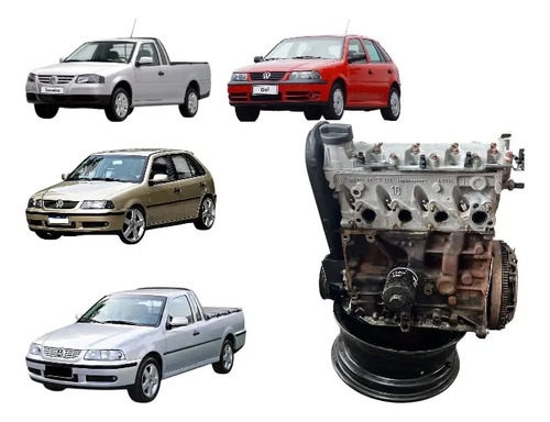 Motor parcial Gol g3/g4 1.0 8v Gasolina 67cv - Imagem 1