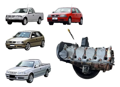 Motor parcial Gol g3/g4 1.0 8v Gasolina 67cv - Imagem 2
