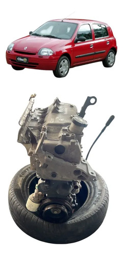 Motor Parcial Renaul clio 1.0 8v  C/Baixa e Nota Original - Imagem 2