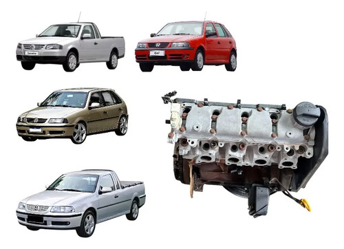 Motor parcial Gol g3/g4 1.0 8v Gasolina 67cv - Imagem 5