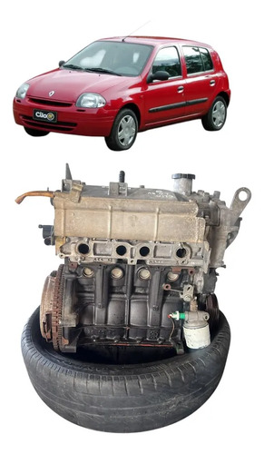 Motor Parcial Renaul clio 1.0 8v  C/Baixa e Nota Original - Imagem 4
