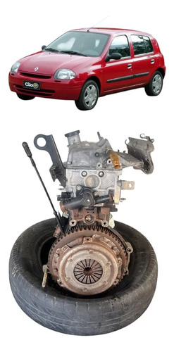 Motor Parcial Renaul clio 1.0 8v  C/Baixa e Nota Original - Imagem 6